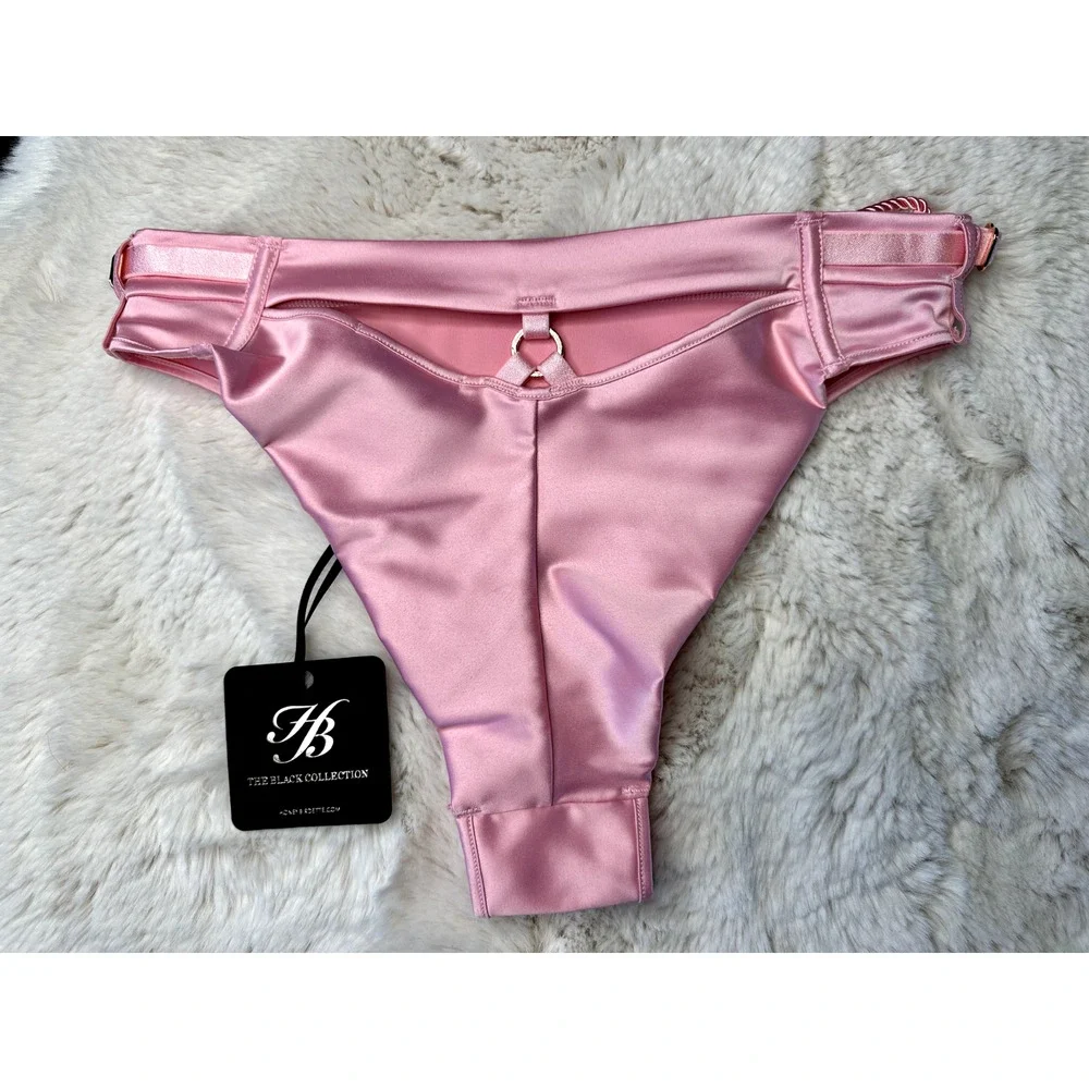 Honey Birdette SHIBARI🩷 Pink Rope Brazilian Brief Panty XS